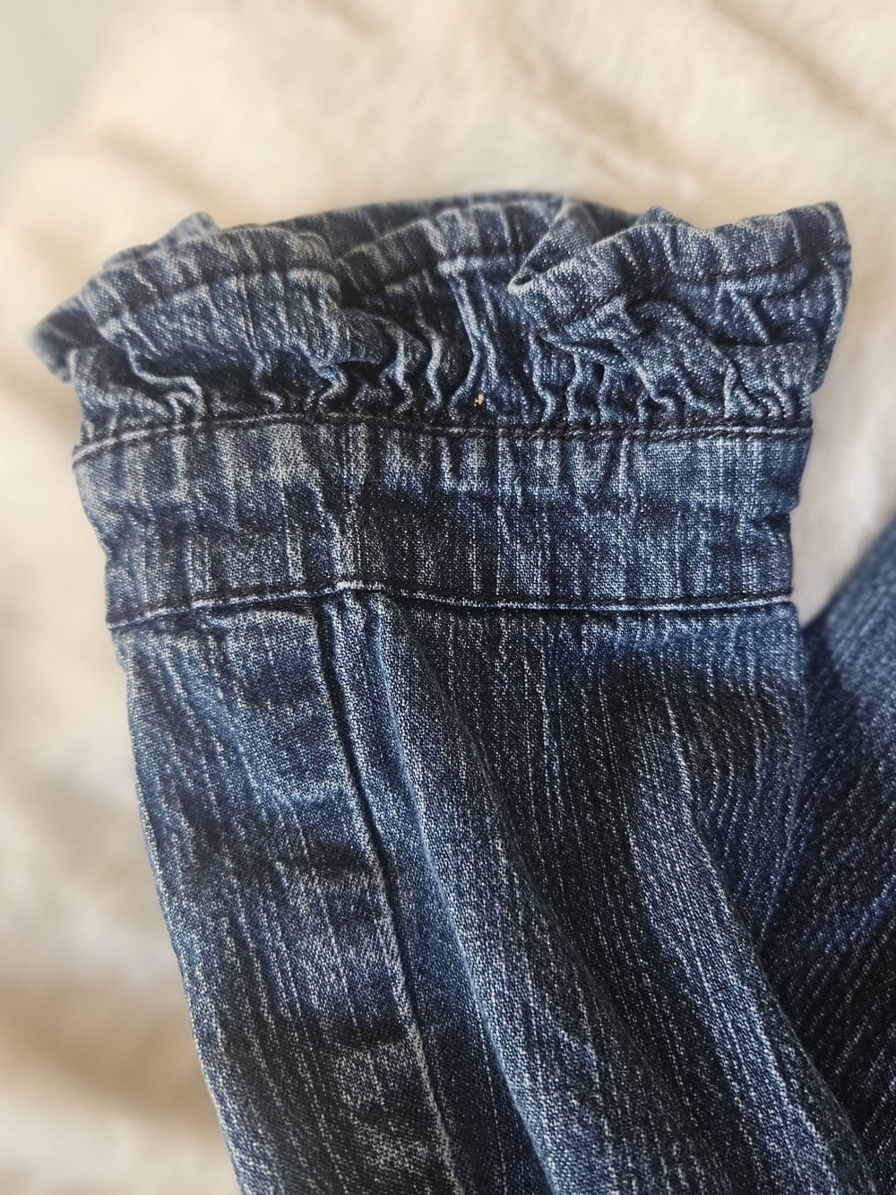 Indigo Blue Fitted Denim Jacket - Picture 6 of 8
